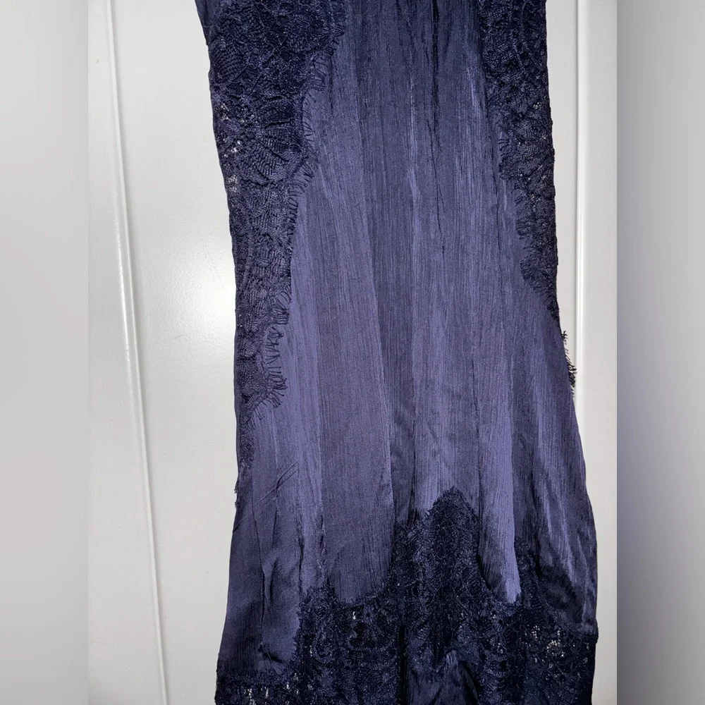 Intimately Free People Satin Sunsetter  Maxi‎ Dress NEW Women M Witchy Boho